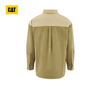 CAT 卡特彼勒 卡特24夏男士拼色设计灯芯绒两贴袋衬衫 卡其 M