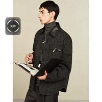 GXG 春秋GXG男装时尚小香风面料加厚夹克男通勤外套