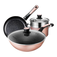 ASD 爱仕达 SD 爱仕达 锅具套装不粘炒锅煎锅汤锅带蒸屉套装锅明火