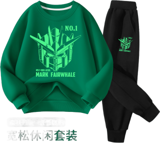 马克华菲 男童卫衣长裤两件套