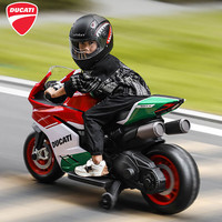 智乐堡 CHILOKBO 儿童电动摩托车两轮大号玩具车可坐人童车男女孩礼物杜卡迪炫彩红