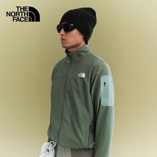 北面（The North Face）男款外套Tek Approach户外运动徒步防泼水防风棋盘格软壳衣8DG2