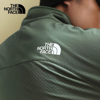 北面（The North Face）男款外套Tek Approach户外运动徒步防泼水防风棋盘格软壳衣8DG2