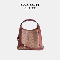 COACH 蔻驰 女士HADLEY HOBO 21号半月包手提包老花款大容量软包