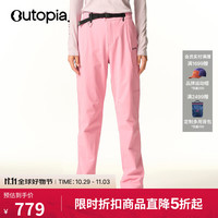 OUTOPIA Storm风暴软壳裤美利奴羊毛防风防泼水户外徒步登山男女软壳长裤 蔷薇粉(女款) M