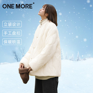 one more棉服女冬季2025新中式国风棉袄小个子加厚夹棉棉衣Y XL