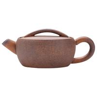 原矿粗陶泡茶汉瓦壶手工文人茶具单壶老岩泥大口汉瓦140cc小茶壶