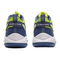 李宁 LI-NING童鞋儿童篮球鞋男大童秋冬云科技稳护支撑透气反光减震回弹运动鞋 酸柠绿/深帆蓝 42