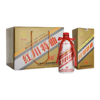 红川 特酿 特曲 50%vol 浓香型白酒 500ml*6瓶 整箱装