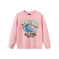 converse 25秋季匡威儿童卫衣logo鞋印花圆领上衣中大童小童秋装
