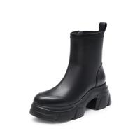 STACCATO 思加图 秋季夜行少女弹力靴瘦瘦短靴增高加绒女时装靴