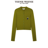 TeenieWeenie小熊秋季短款毛衣开衫毛针织衫外套女 155/XS