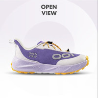 开野 001air全地形款儿童轻户外跑步防滑透气舒适缓震闪穿运动鞋 星云紫 29