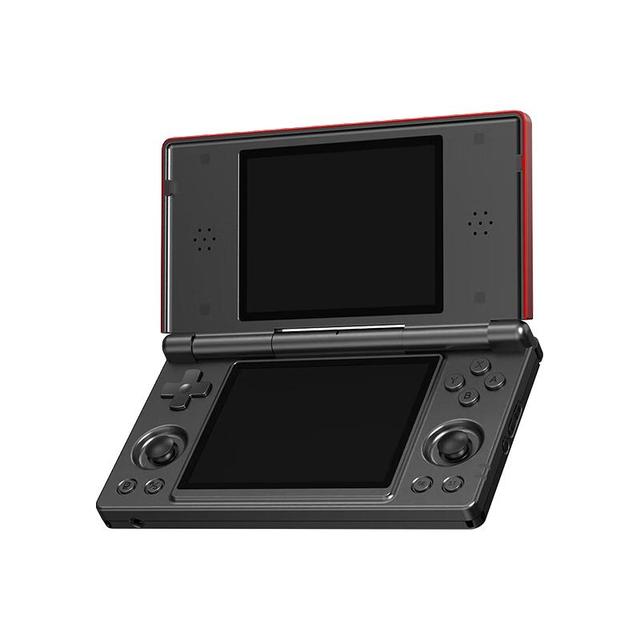 安伯尼克 RG DS高性价比双屏掌机复古怀旧掌上游戏机便携游戏设备 红黑 RGDS标配（3+32G）