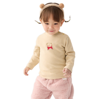 巴拉巴拉balaOne宝宝打底衫男童女童装2025冬季半高领t恤婴儿209425100201 白绿色调00314 90