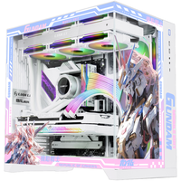 LIANLI联力O11miniV2 O11Vision Compact 包豪斯EVO RGB全视版海景房机箱台式机全景无立柱侧透白色机箱