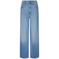 Calvin KleinJeans25秋冬新款女士美式复古ck做旧微弹洗水高腰宽松阔腿牛仔裤 185-牛仔浅蓝