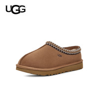 UGG 秋季女士舒适休闲纯色平底编织鞋口一脚蹬包头鞋明星同款 5955