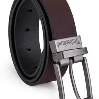 添柏岚(Timberland) 男童真皮腰带 可翻转 休闲正装两用 重型耐用 大童尺码 棕色/黑色 大