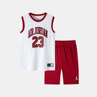 AIR JORDAN Jordan 儿童篮球套装透气网眼23号耐克篮球套