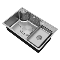 箭牌304不锈钢水槽大单槽日式大口径单槽厨房洗菜盆