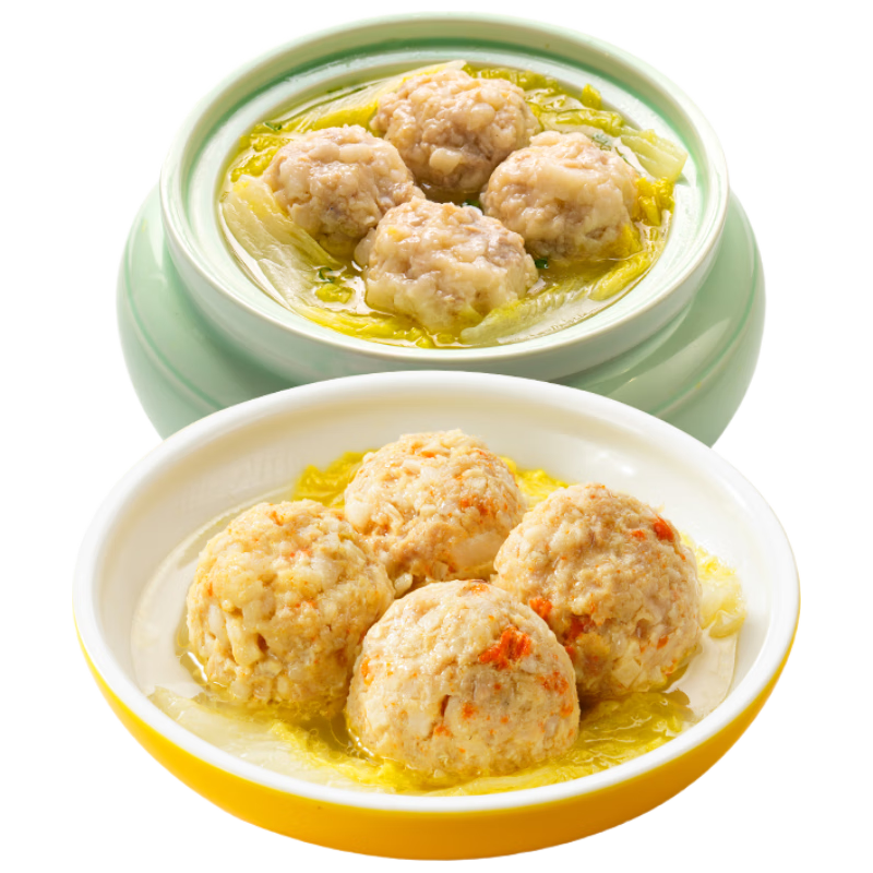 清炖狮子头600g 蟹黄狮子头600g 组合装共 半成品加热即食