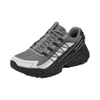 斯凯奇(Skechers)2025年秋季跑步鞋女舒适缓震运动鞋180239C 黑色/灰色/BKGY 40