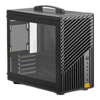 方糖机械大师逻辑库系列 iF25 小机箱 Matx 桌面 便携手提 电脑小型机箱  支持240水冷/170mm塔式风冷 典雅黑