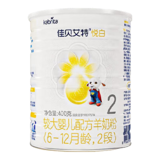 Kabrita 佳贝艾特 悦白系列 较大婴儿羊奶粉 国行版 2段 400g*6罐