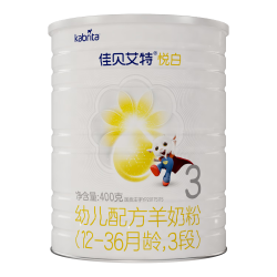 佳贝艾特 新国标佳贝艾特悦白羊奶粉婴幼儿3段400g*8罐低敏好吸收