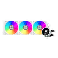 PCCOOLER/超频三 数显 一体式CPU水冷散热器 PWM风扇 加厚冷排 陶瓷水泵 预装风扇
