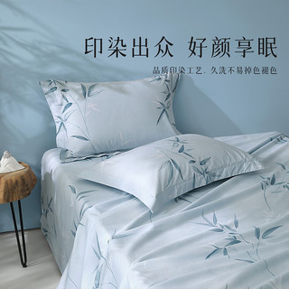 百丽丝水星家纺100%纯棉床单单件宿舍单人床单全棉被单床罩床上用品
