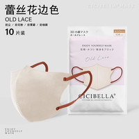 88VIP：CICIBELLA 日本进口3D立体防晒口罩轻薄透气防尘蕾丝花边色