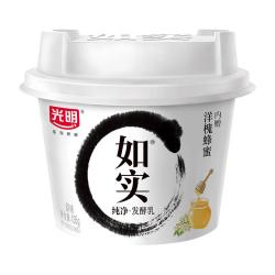 光明 低温酸奶 如实纯净发酵乳（内赠洋槐蜂蜜）135g*9 0蔗糖零添加