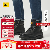 CAT 卡特彼勒 男士户外休闲复古工装靴 黑色 42