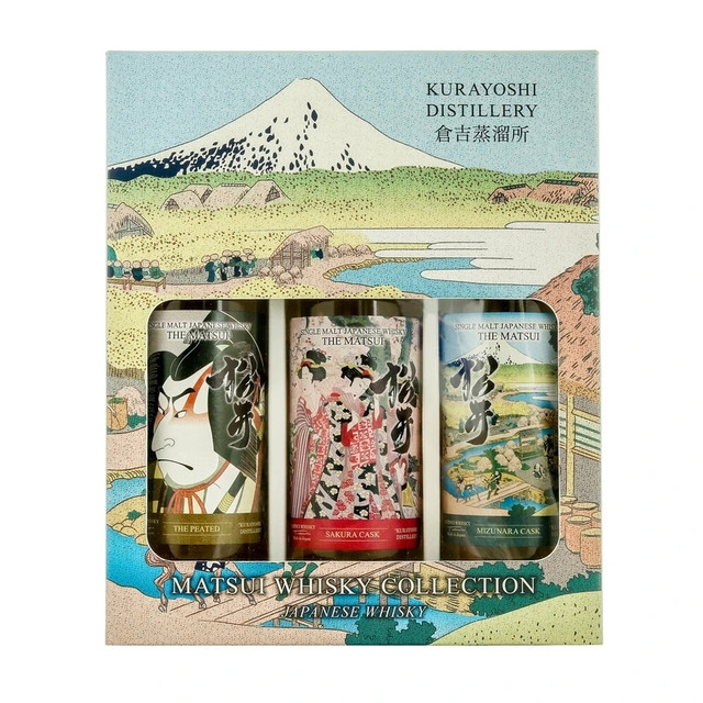 松井 Matsui 单一麦芽威士忌礼盒套装 200ml*3瓶