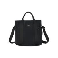 NAUTICA诺帝卡 斜挎男女包简约休闲大容量手提单肩旅行背包托特包 黑色