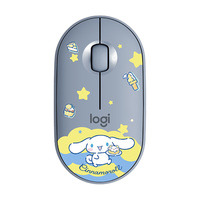 罗技 Pebble 2.4G蓝牙 优联 双模无线鼠标 1000DPI 星河大耳狗