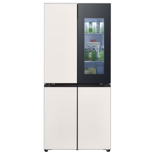 LG 制冰冰箱507L十字四开门F554GBBV3B家用透视窗Y