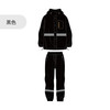 琴飞曼雨衣 rainfreem 防静电服工作服雨衣 男防雨水女加油站耐磨反光条定制 尺码L 黑色