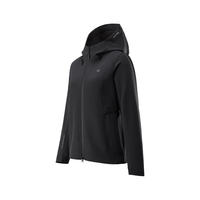 KOLON SPORT/可隆风脊石墨烯软壳夹克 女子户外运动防泼水防静电防风外套 LKJK5WNT04-BK 黑色 M 165/88A