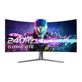 AGON爱攻45英寸OLED准2K240Hz曲面带鱼屏AG456UCZD电脑显示器144hz