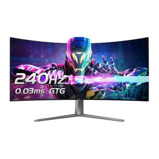AGON爱攻45英寸OLED准2K240Hz曲面带鱼屏AG456UCZD电脑显示器144hz