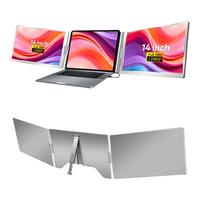 爱国者14英寸双屏便携显示器高清便携屏低蓝光电脑笔记本扩展屏