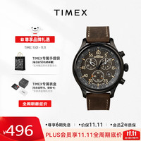 天美时 男士三眼石英腕表 T49905 43mm