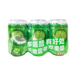 天地壹号 330*3罐苹果醋饮料气泡解腻 广东经典味道