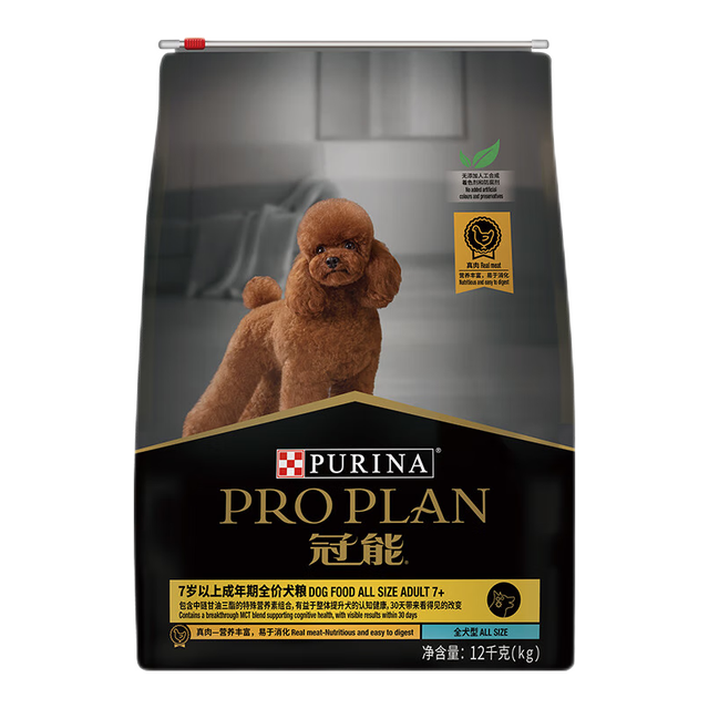 冠能 狗粮成犬7岁以上老年犬狗粮全价12kg 12kg