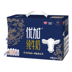 光明 优加纯牛奶250ml*10盒 100%生牛乳梦幻盖限北京地区