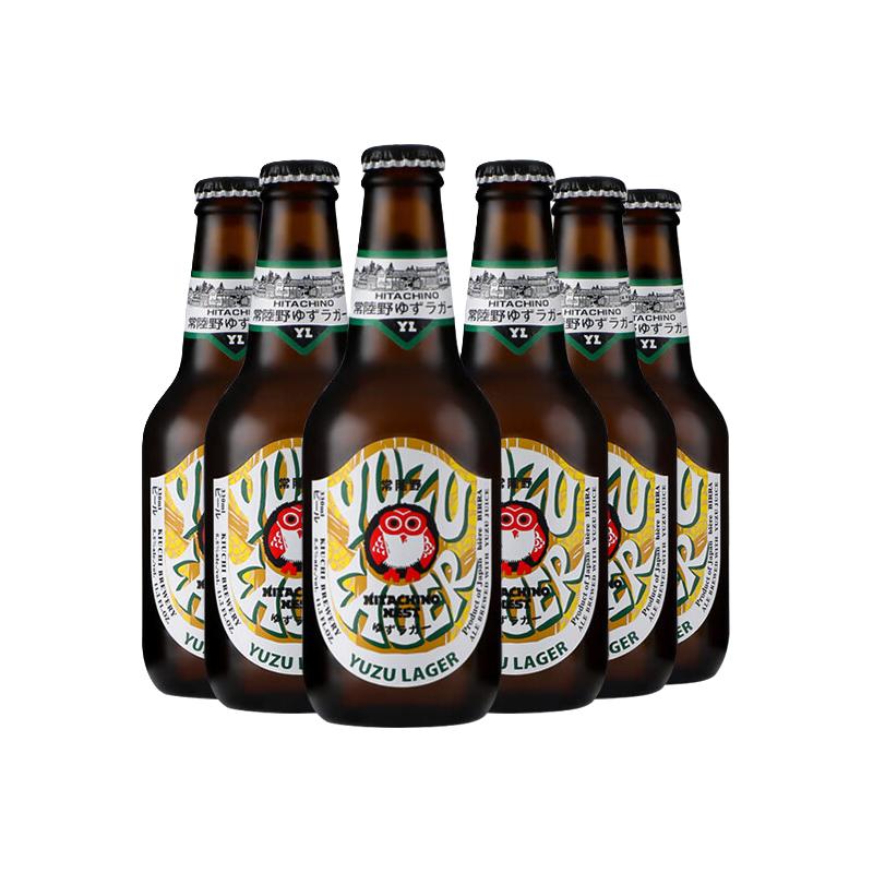  Hitachino Nest/常陆野猫头鹰 拉格啤酒  330ml*6瓶 瓶装 330ml
