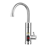 KKTV电热水龙头下进水速热即热式厨房宝自来水电热水器冷热两用家用卫浴加热器 YR-B8-电镀银【即开即热+大屏显温】送漏保